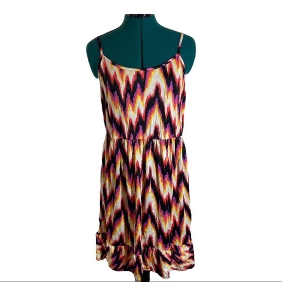Wanderlux Womens Multicolored Crushed Spaghetti Strap Summer Dress Size M NWOT - Picture 3 of 7
